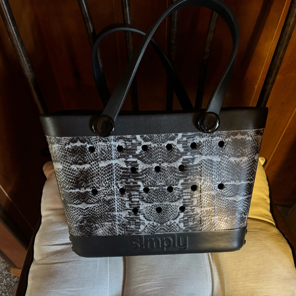 Simply Southern Snakeskin Mini Tote Bag